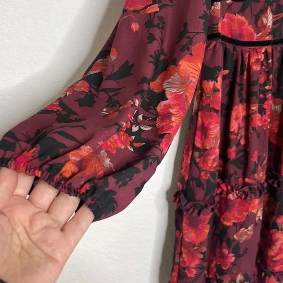Max + Ash | Floral Balloon Sleeve Dress | Sz XL - Picture 4 of 10